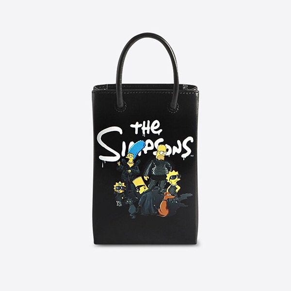 バレンシアガ シンプソンズコラボ 偽物 ミニショッピングバッグ 59382623VBN1000